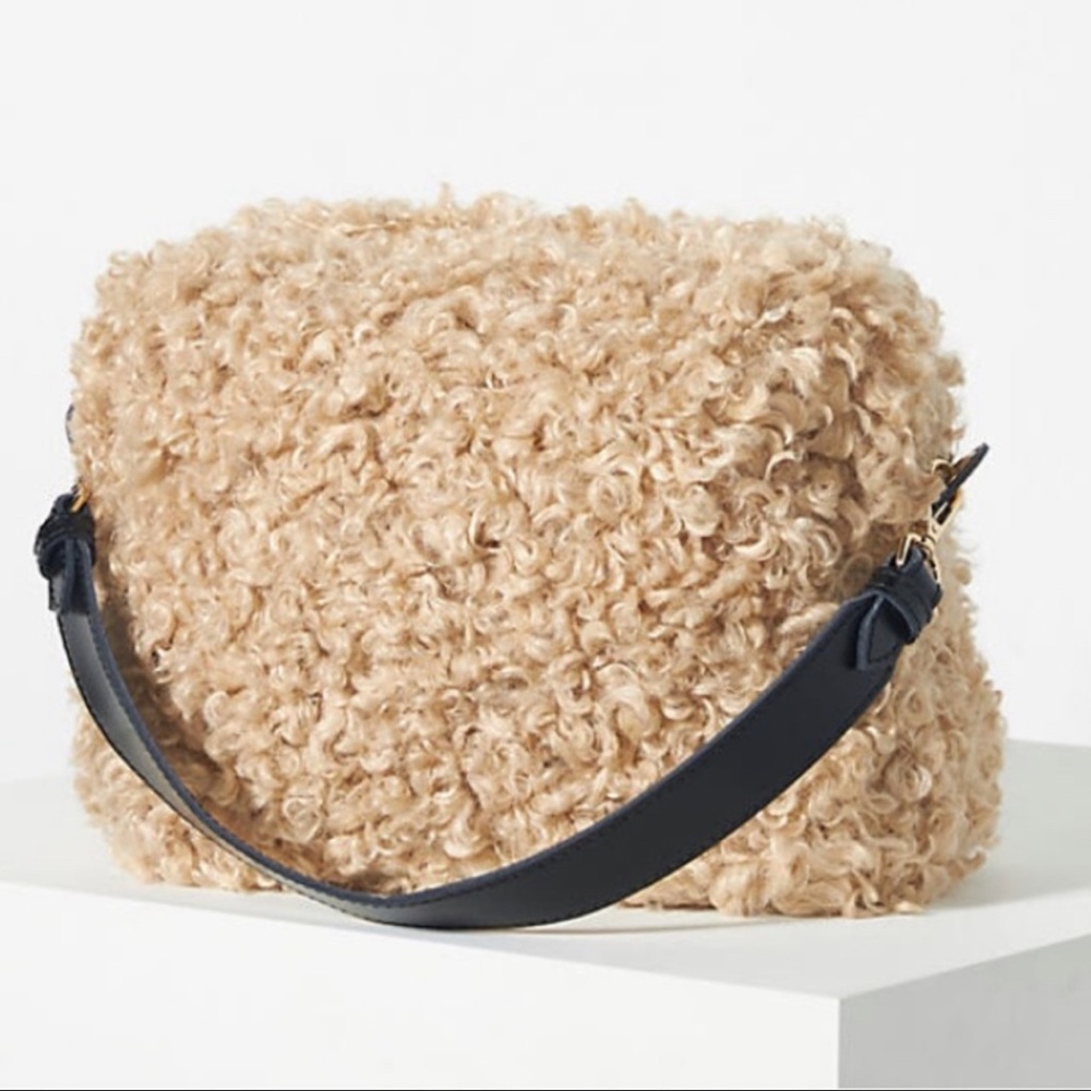 Kassiopea x Anthropologie Boucle Tan Handbag